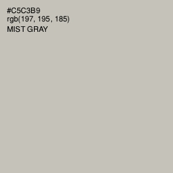 #C5C3B9 - Mist Gray Color Image